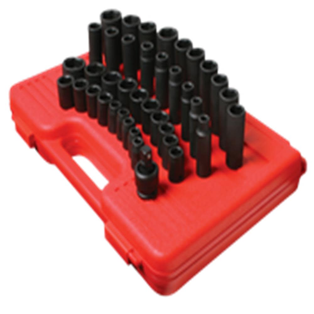 Sunex 39 pc. 1/2 In. Drive Metric Master Impact Socket Set - Ascmtools