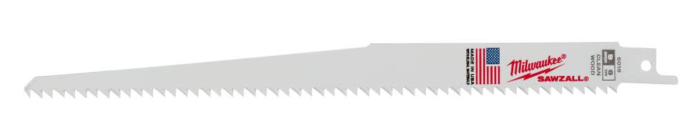 Milwaukee 9 in. 6 TPI Fleam Ground SAWZALL Blades 5PK - Ascmtools
