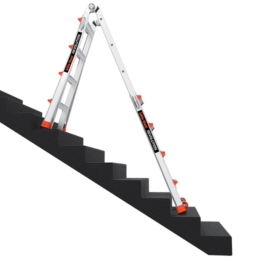 Little Giant Safety Revolution M17 Aluminum 300 lb Telescoping Type-1A Multi-Position Ladder - Ascmtools