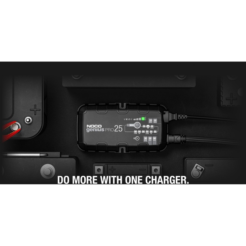 Noco Smart Battery Charger 6V/12V/24V 25A Multi Voltage - Ascmtools