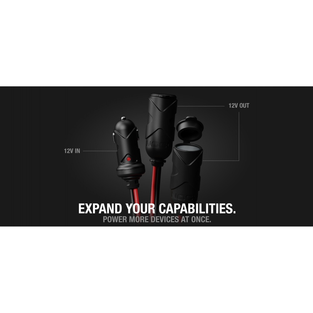 Noco 12V 15A Adapter Plug with 2 Way Splitter - Ascmtools