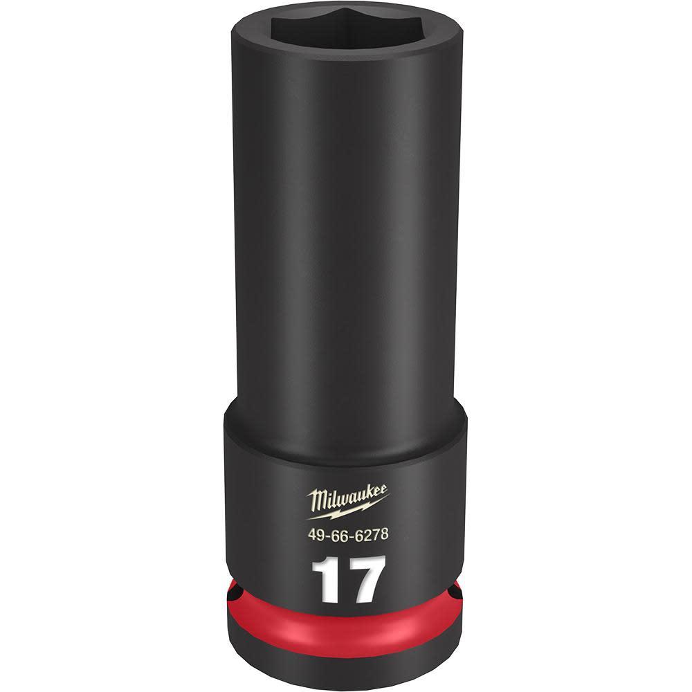 Milwaukee SHOCKWAVE Impact Duty Socket 1/2″ Drive 17MM Deep 6 Point - Ascmtools