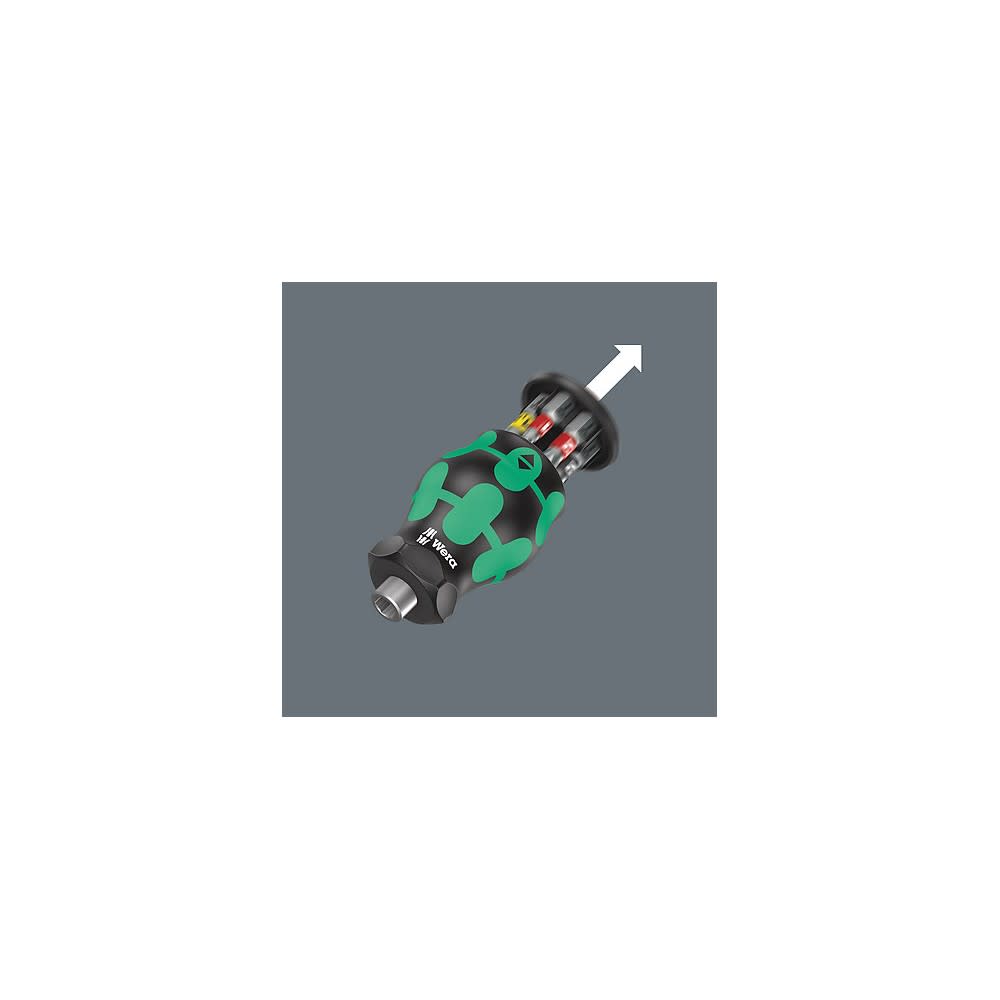Wera Tools Kraftform Kompakt Stubby Magazine 2 Screwdriver with Bits - Ascmtools