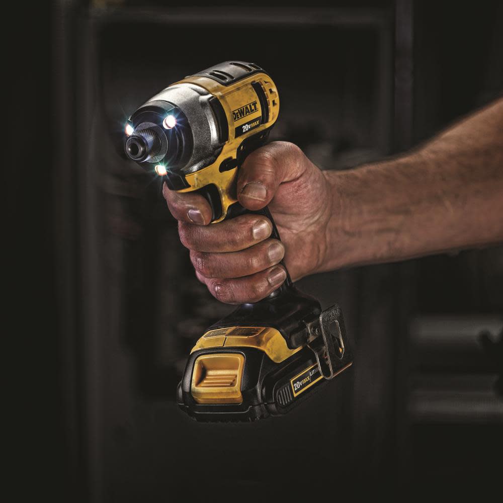 DEWALT DCF885C2 20V MAX* Lithium Ion 1/4″ Impact Driver Kit (1.5Ah) (DCF885C2) - Ascmtools