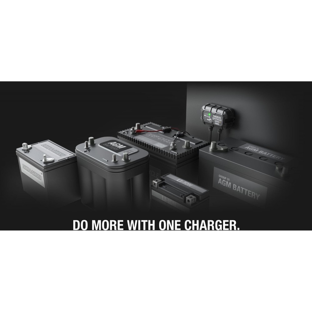 Noco 12V Battery Charger 5A Fully Automatic 1 Bank On Board - Ascmtools