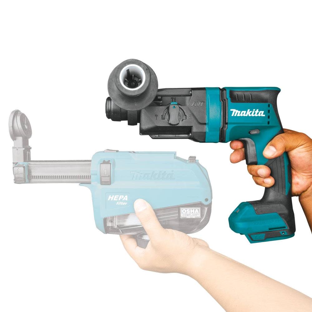 Makita 18V LXT 11/16″ AVT Rotary Hammer Accepts SDS-Plus Bits Bare Tool - Ascmtools