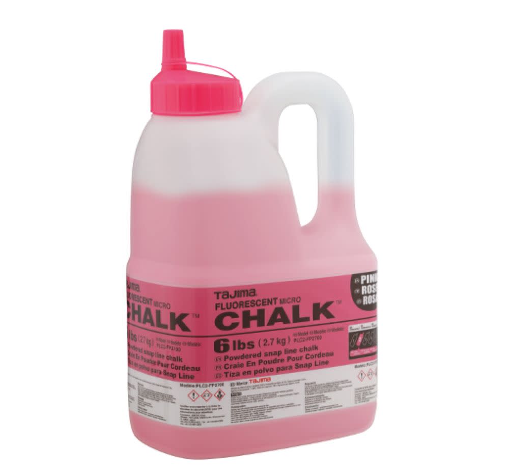 Tajima Micro Chalk Powdered Snap Line Chalk Fluorescent Pink 6 lbs - Ascmtools