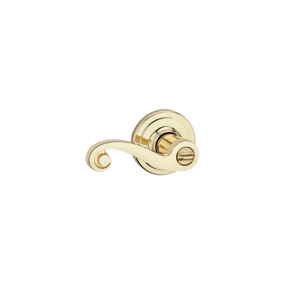 Kwikset Polished Brass Signature Series Keyed Entry Lido Door Lever - Ascmtools