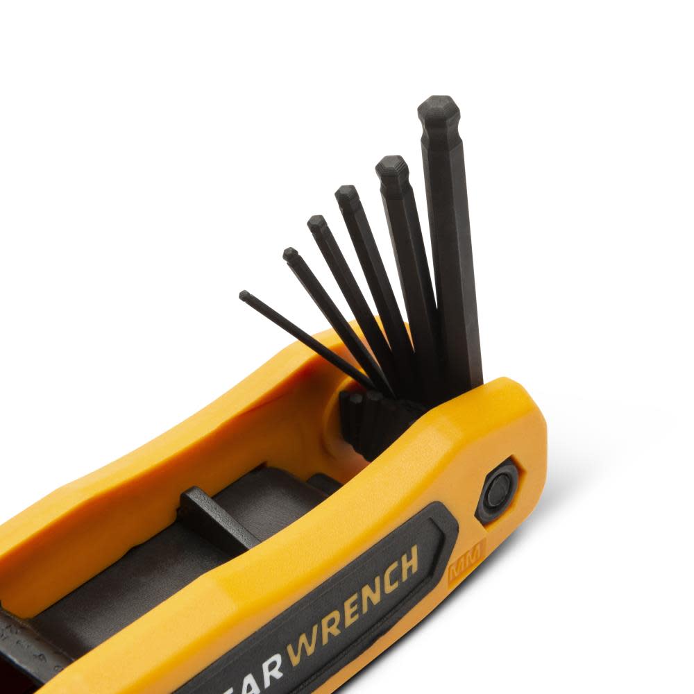 GEARWRENCH SAE/Metric Ball End Folding Hex Key Set 17pc - Ascmtools