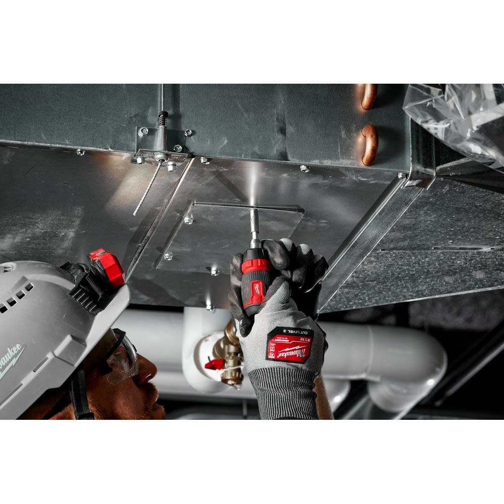 Milwaukee 8-in-1 Ratcheting Compact Multi-Bit Screwdriver - Ascmtools