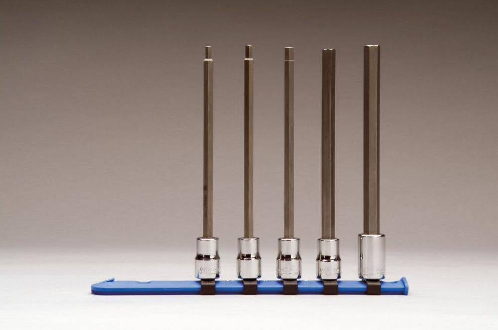 Wright Tool 3/8 In. Dr. 5 pc. Metric Hex Bit Socket Set – Long Length - Ascmtools