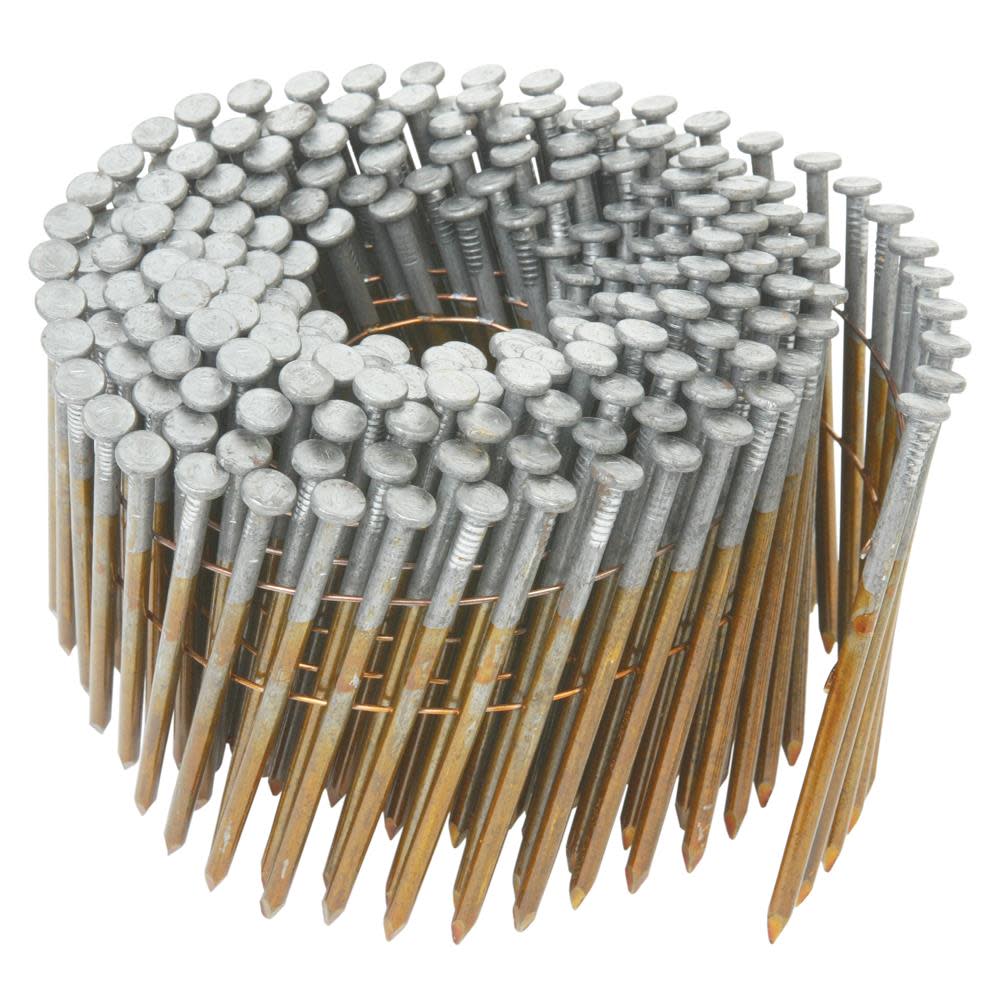 Hitachi 3 In. x .131 Smooth Full Round Head Bright Basic Wire Coil Framing Nails - Ascmtools