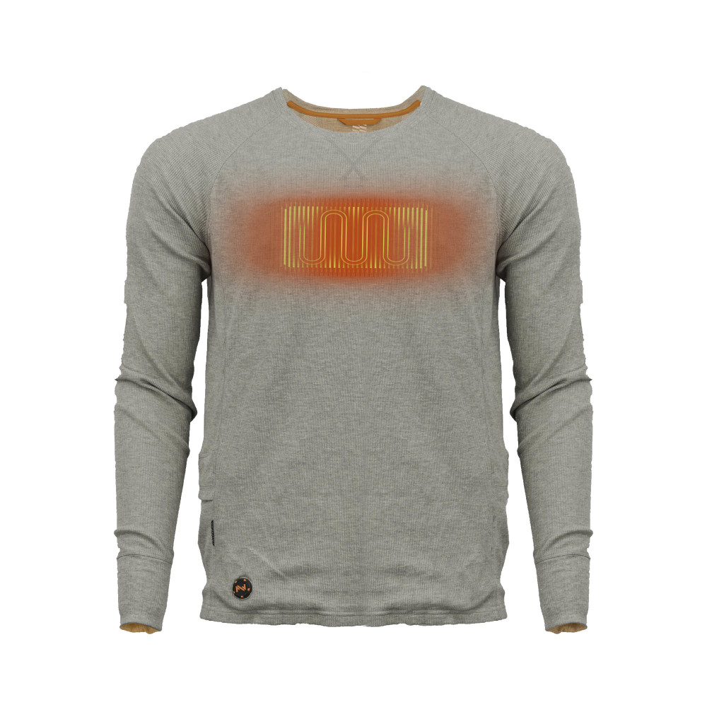 Mobile Warming Thermick Baselayer Shirt Mens 7.4V Gray Small - Ascmtools