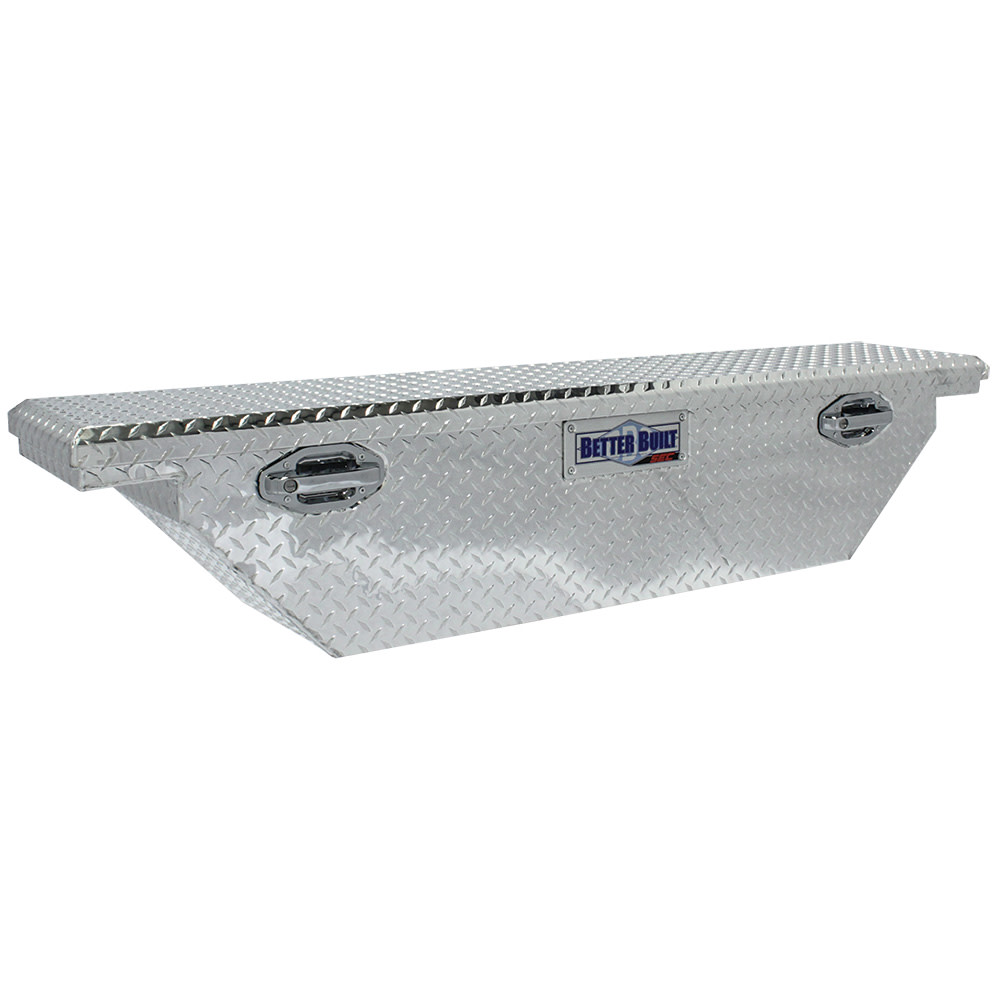 Better Built 61.5″ SEC Saddle Truck Tool Box LOW PROFILE NARROW BRITE ALUMINUM - Ascmtools