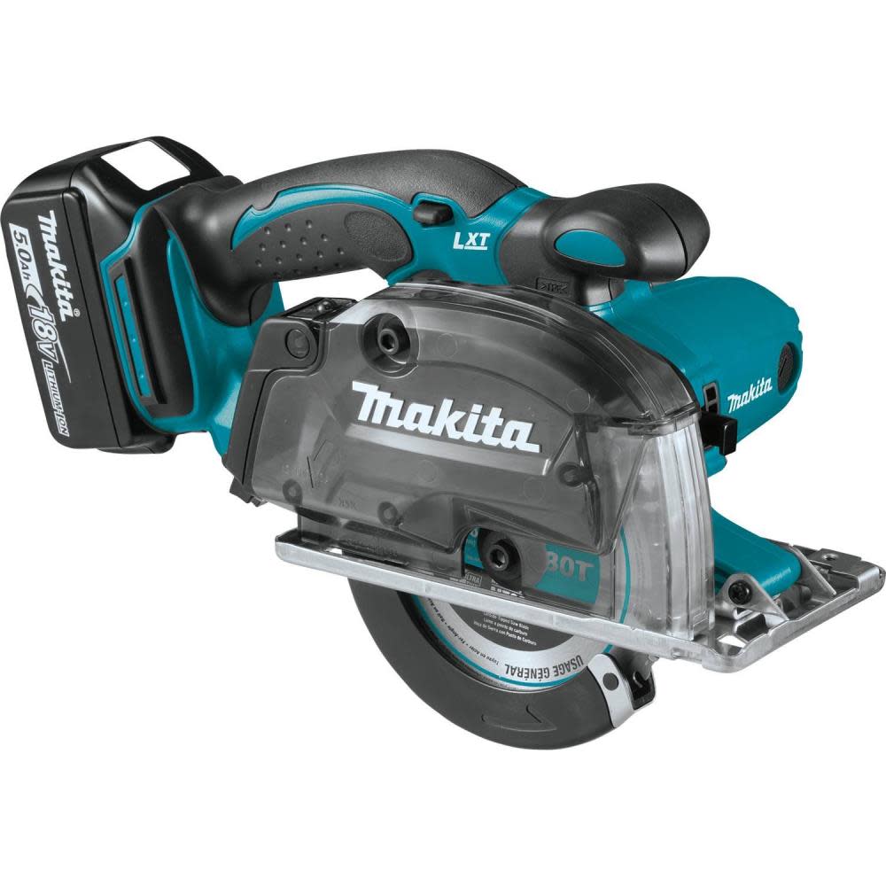 Makita 18V LXT Lithium-Ion Cordless 5-3/8″ Metal Cutting Saw Kit (5.0Ah) - Ascmtools