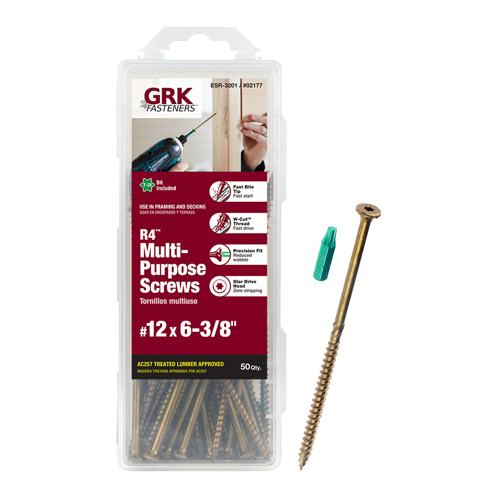 GRK Fasteners R4 Screw Handy-Pak 12 x 6″3/8 - Ascmtools