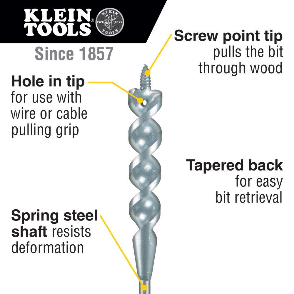 Klein Tools Flex Bit Auger 3/4″ x 72″ - Ascmtools