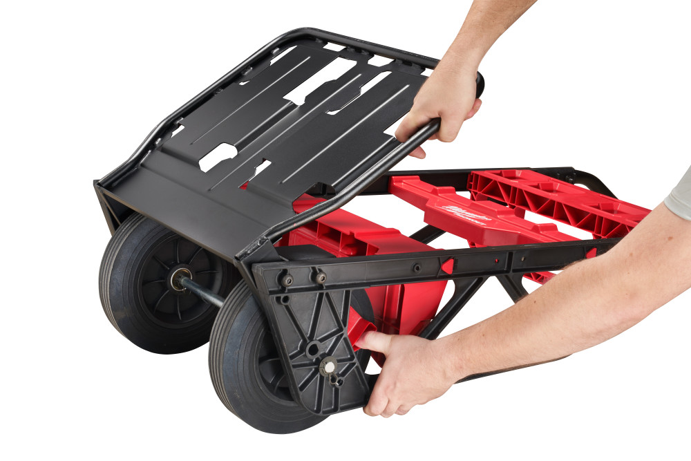 Milwaukee PACKOUT 2 Wheel Cart and Large PACKOUT Box Bundle - Ascmtools