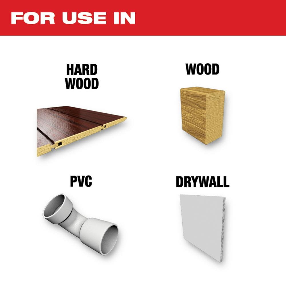 Milwaukee OPEN-LOK 1-3/8″ HCS JAPANESE TOOTH PRO-CURVE HARDWOOD BLADE 10PK - Ascmtools
