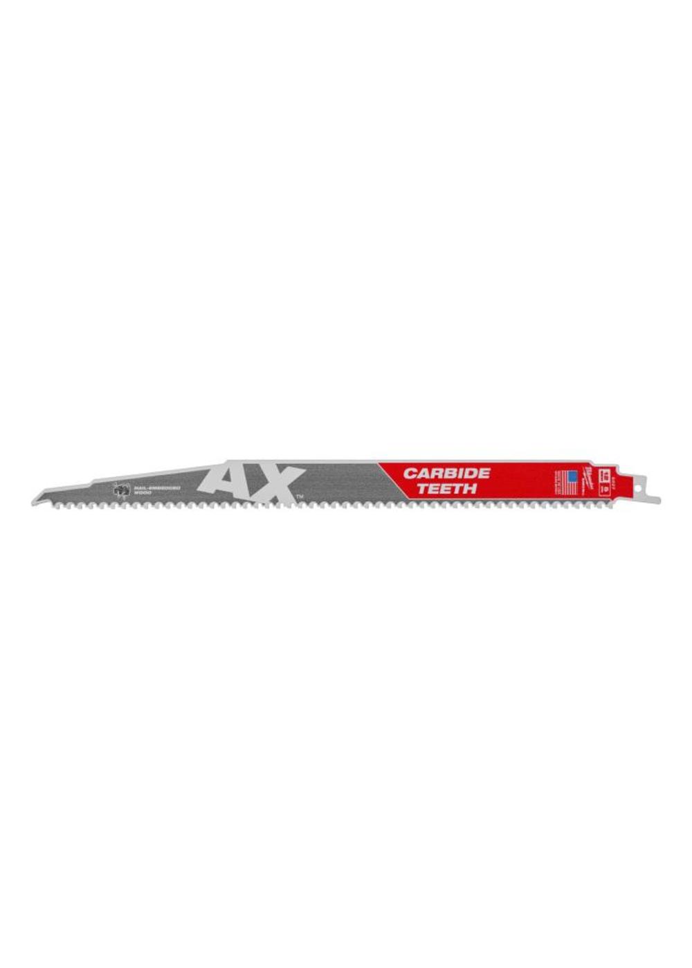 Milwaukee The Ax with Carbide Teeth SAWZALLBlade 12 in. 5T - Ascmtools