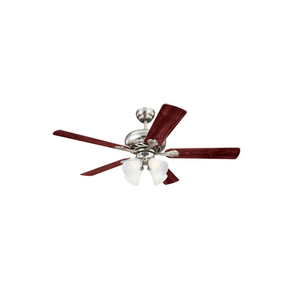 Westinghouse 52″ Swirl Brushed Nickel LED Indoor Ceiling Fan - Ascmtools