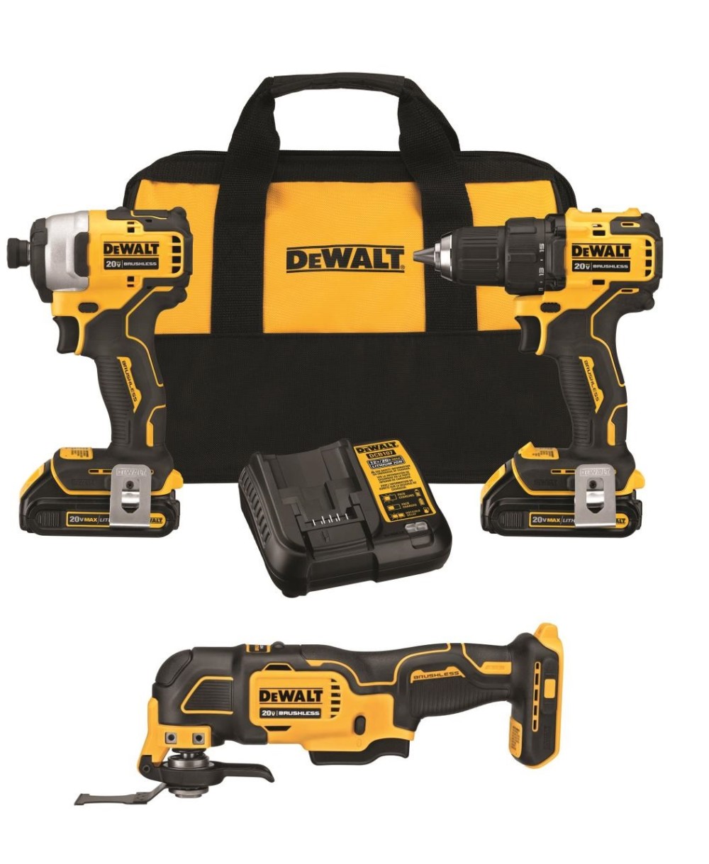 DEWALT 20V MAX Atomic Compact 3 Tool Combo Kit Bundle - Ascmtools