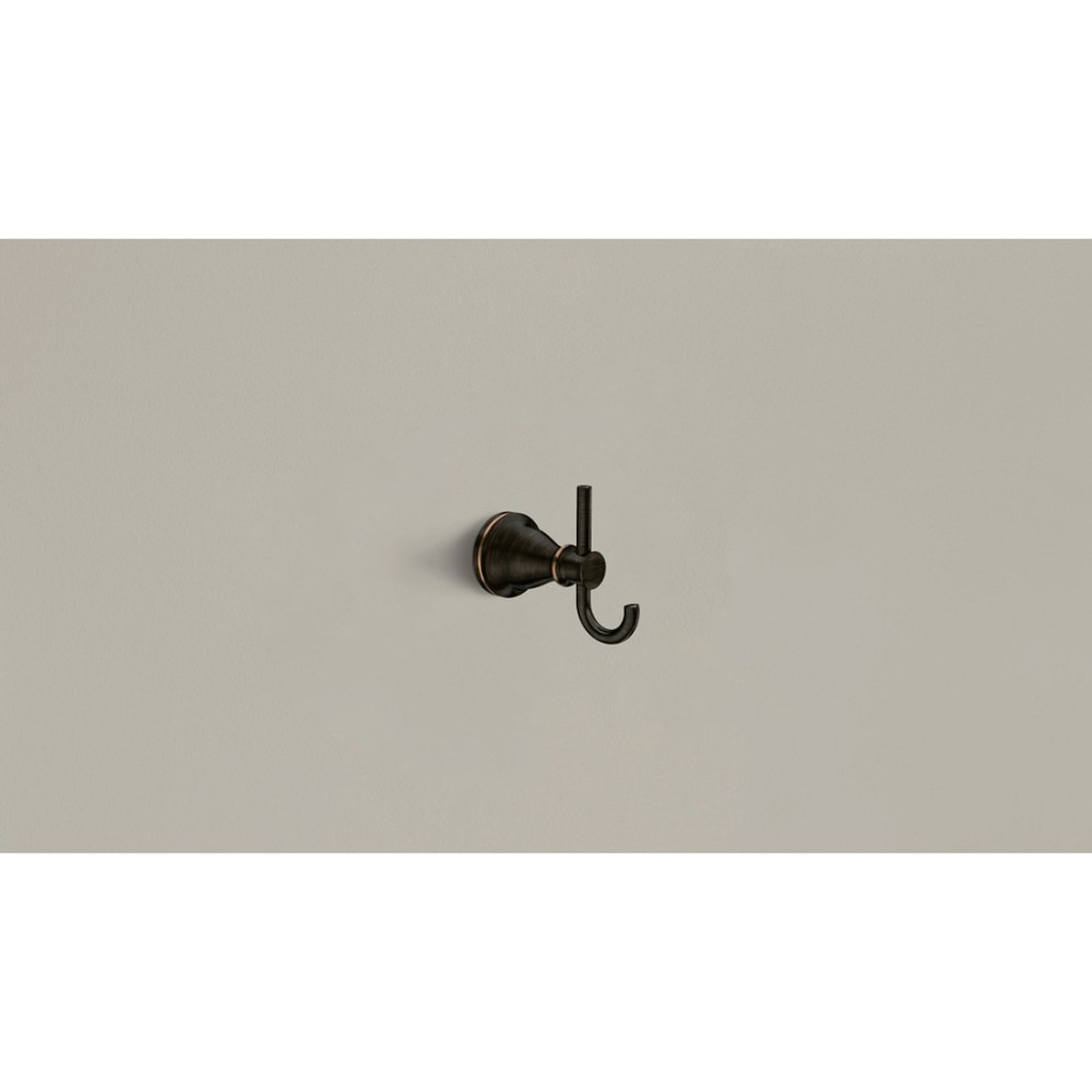 Moen Hilliard Double Robe Hook Mediterranean Bronze - Ascmtools