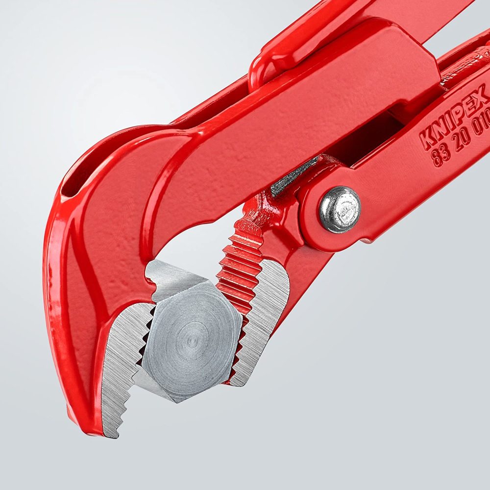 Knipex Pipe Wrench 45 Degree Angled 320 mm Swedish Pattern - Ascmtools