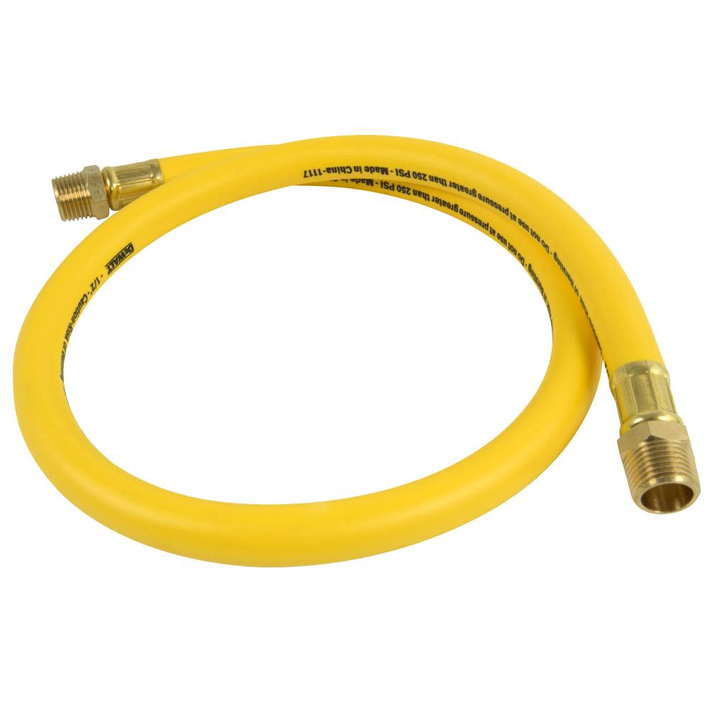 DEWALT 1/2 in. x 3 ft. Premium Hybrid Whip Air Hose - Ascmtools