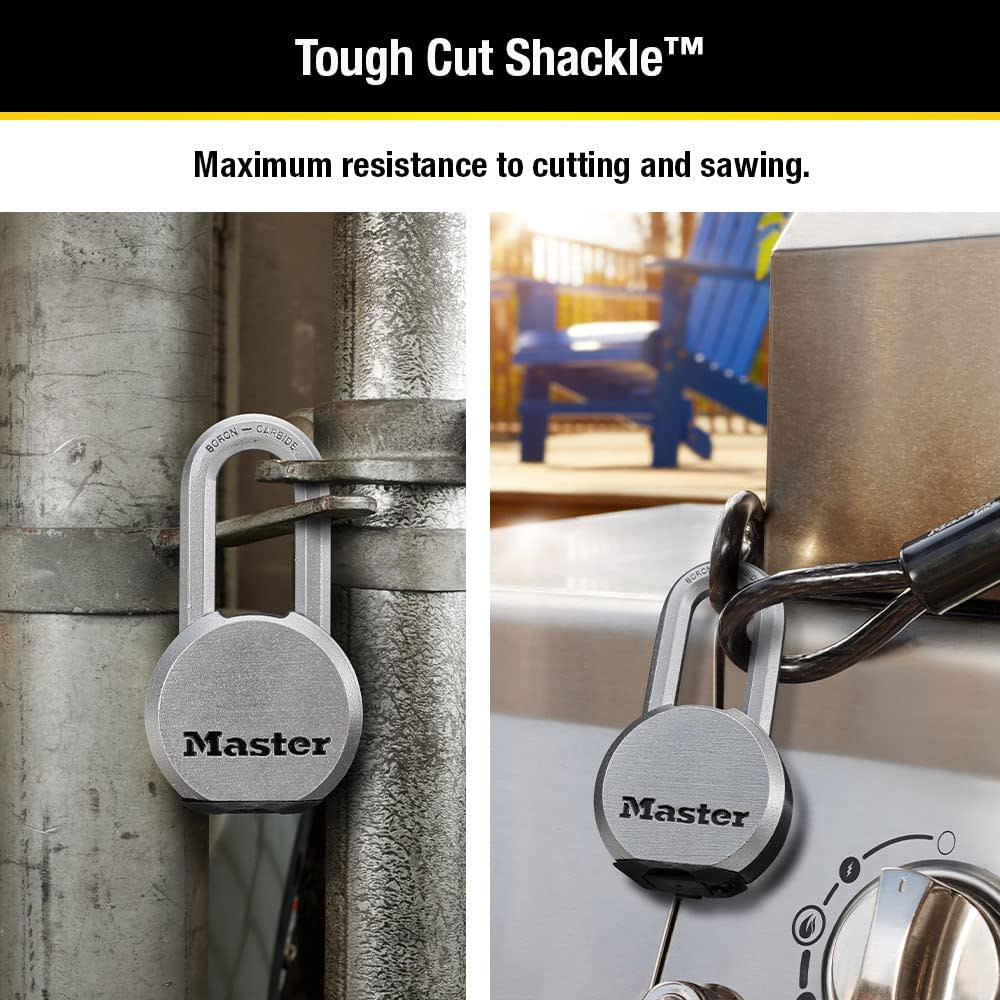 Master Lock Padlock 2 1/2″ Steel Keyed Alike Dual Ball Bearing - Ascmtools
