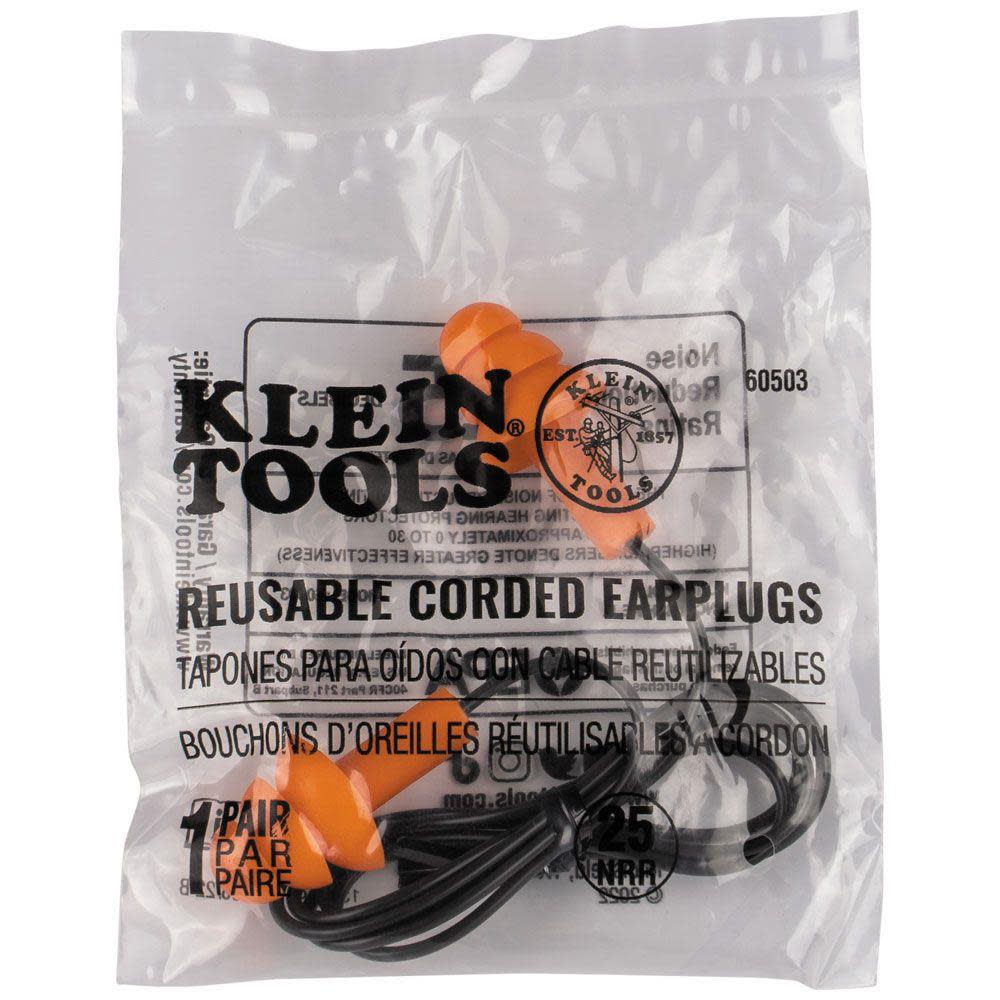 Klein Tools Corded Earplugs 50 Pairs - Ascmtools