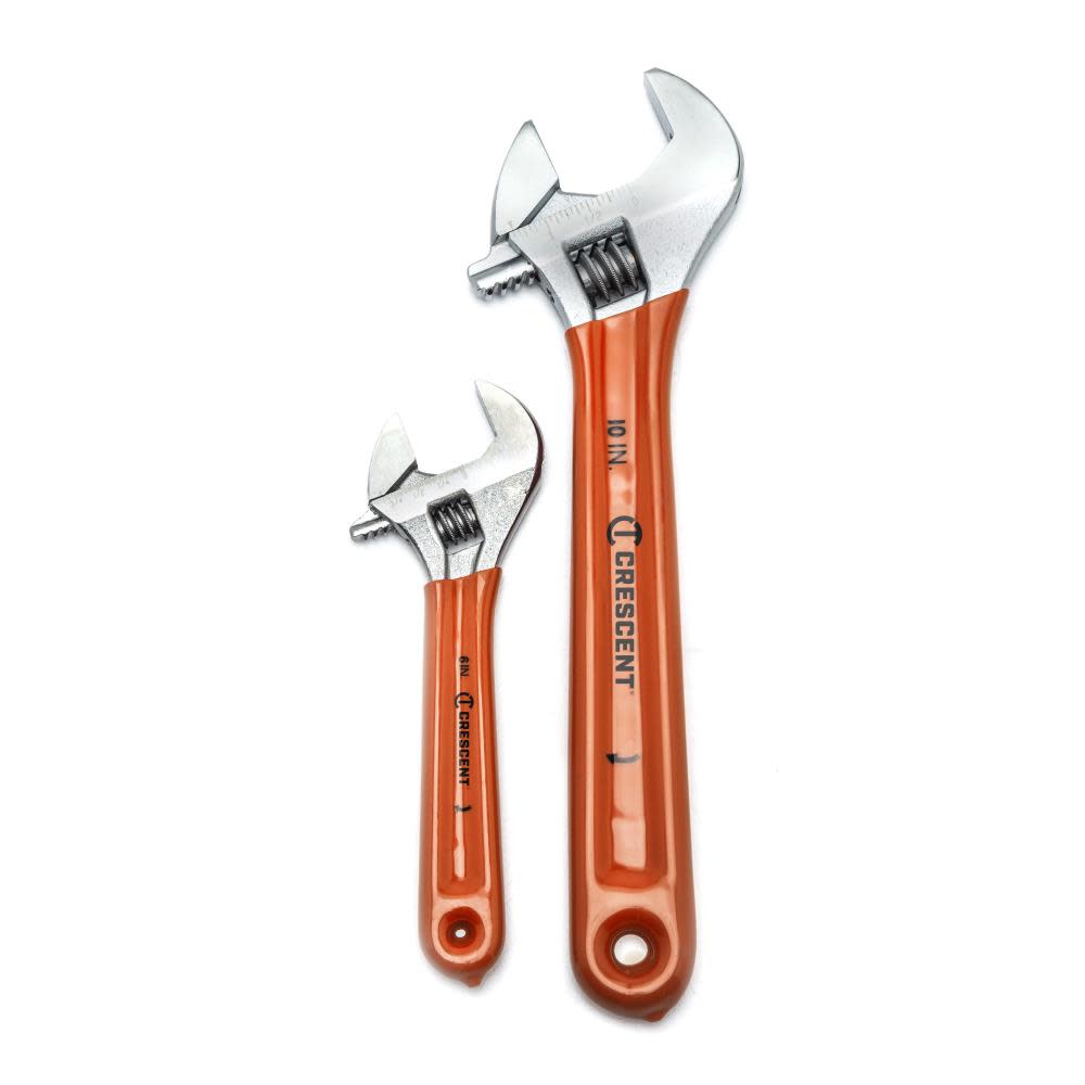 Crescent 6″ & 10″ Adjustable Cushion Grip Wrench 2 Piece Set - Ascmtools
