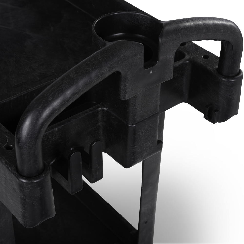 Toter Material Handling Utility Cart with Lipped Top and Ergo Handle - Ascmtools