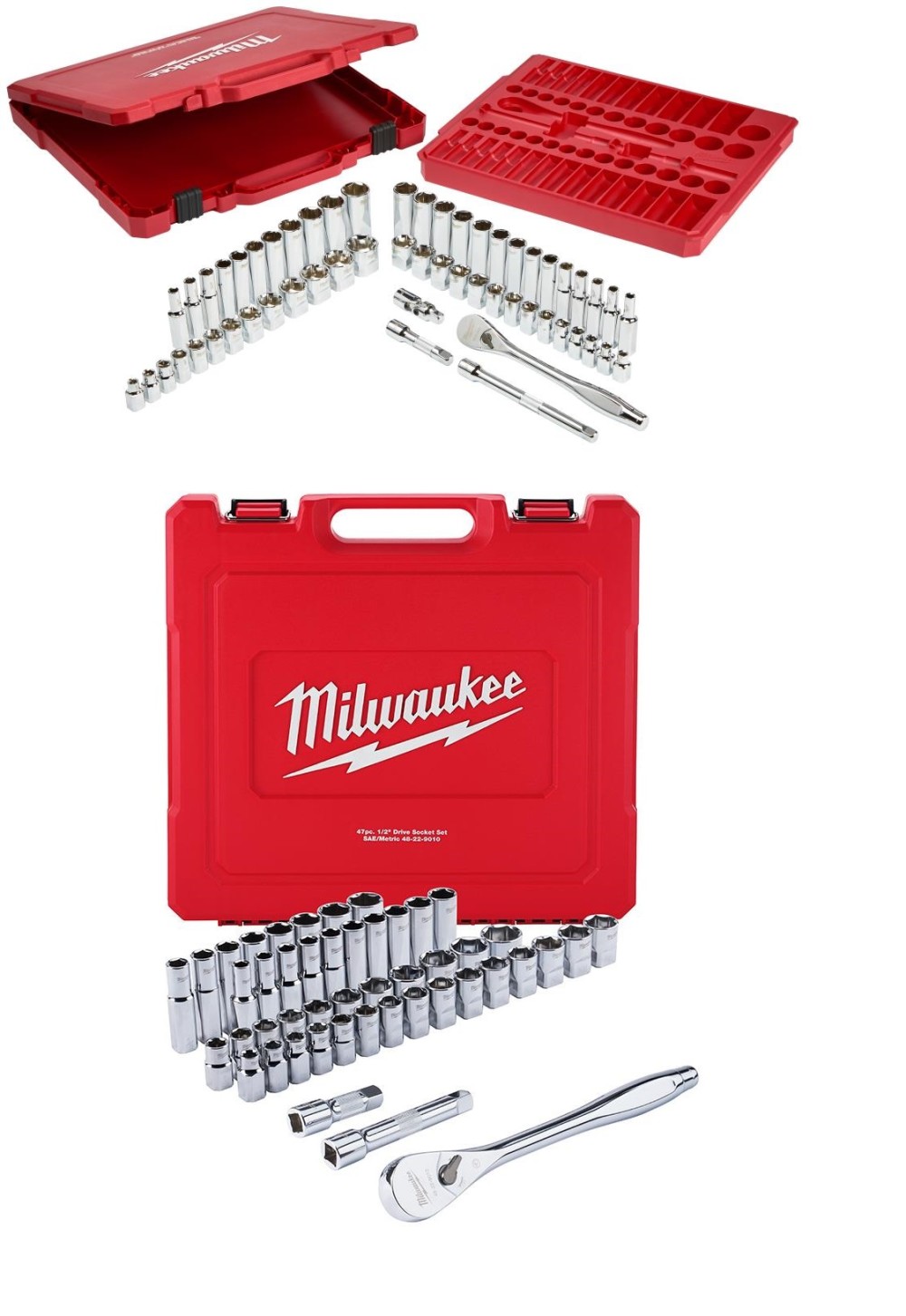Milwaukee Ratchet Socket Wrench Set 103pc Bundle - Ascmtools
