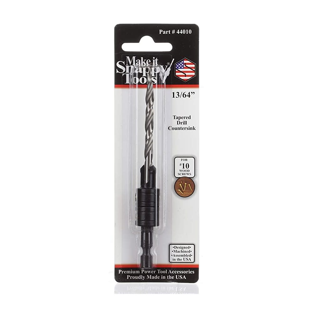Make It Snappy Drill Bit 13/64″ HSS Tapered Twist Drill Countersink - Ascmtools
