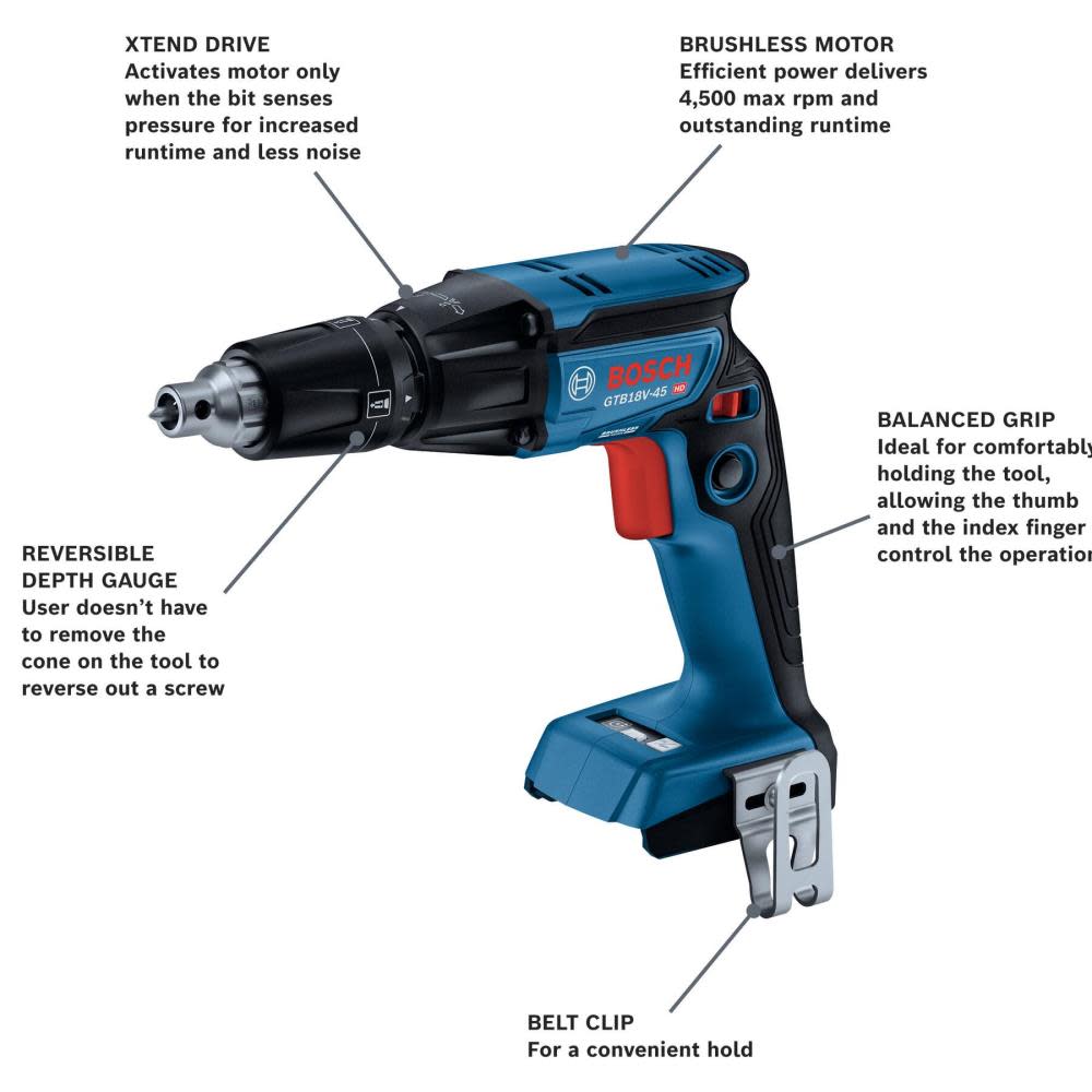 Bosch 18V Screwgun Brushless Bare Tool - Ascmtools