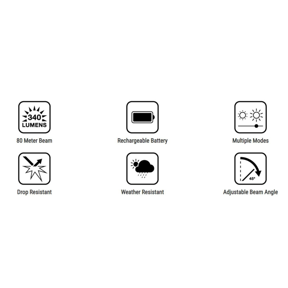 Lift Safety Hard Hat Arclite Universal Headlamp - Ascmtools