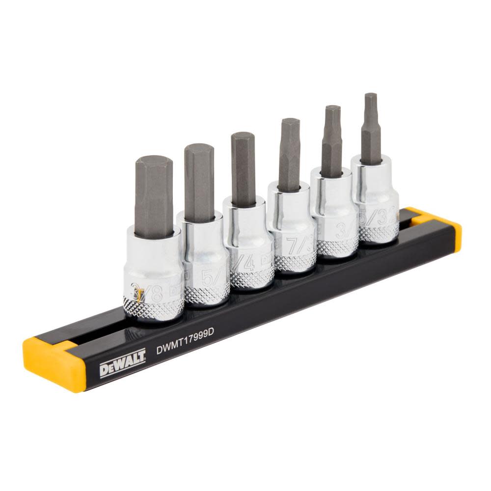 DEWALT SAE HEX Socket Set 3/8″ DRIVE 6pc - Ascmtools