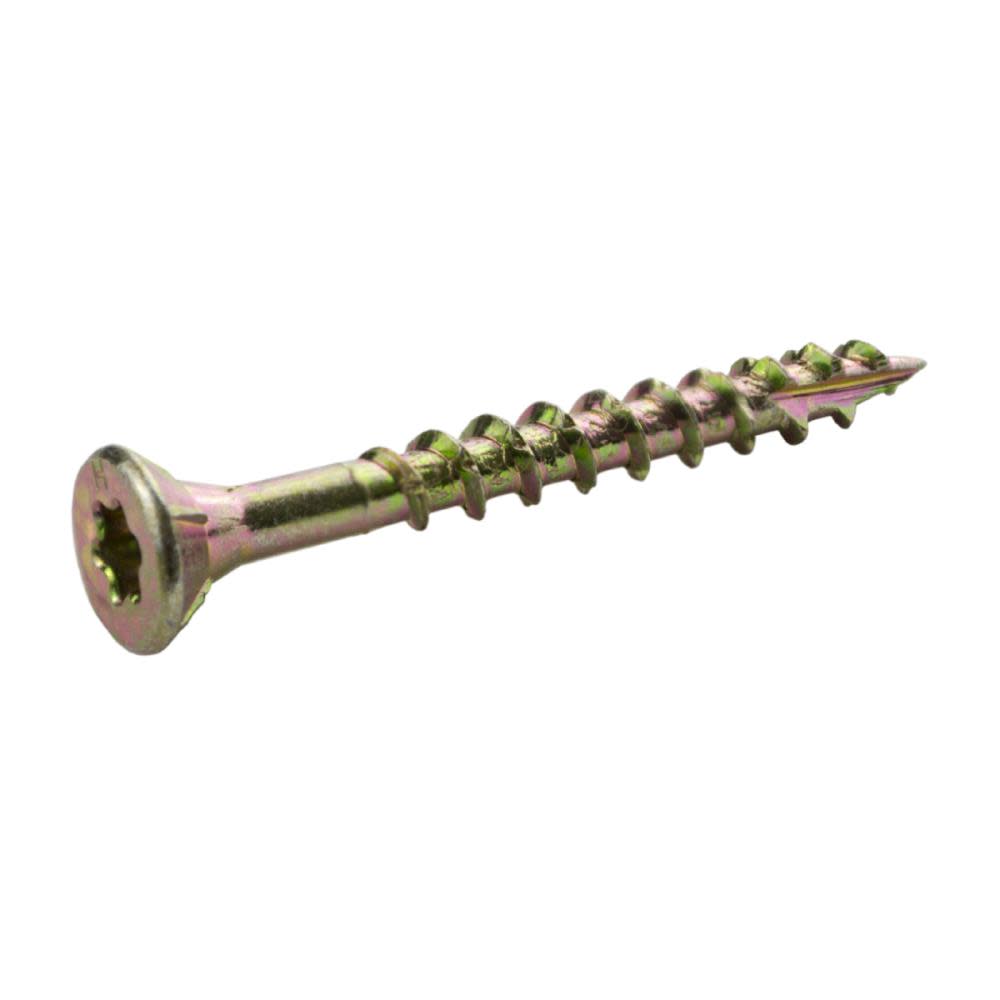 Grip Rite Screws #8 x 1.625″ Bugle-Head Yellow Zinc Type 17 Star-Drive Interior Wood 5lbs - Ascmtools