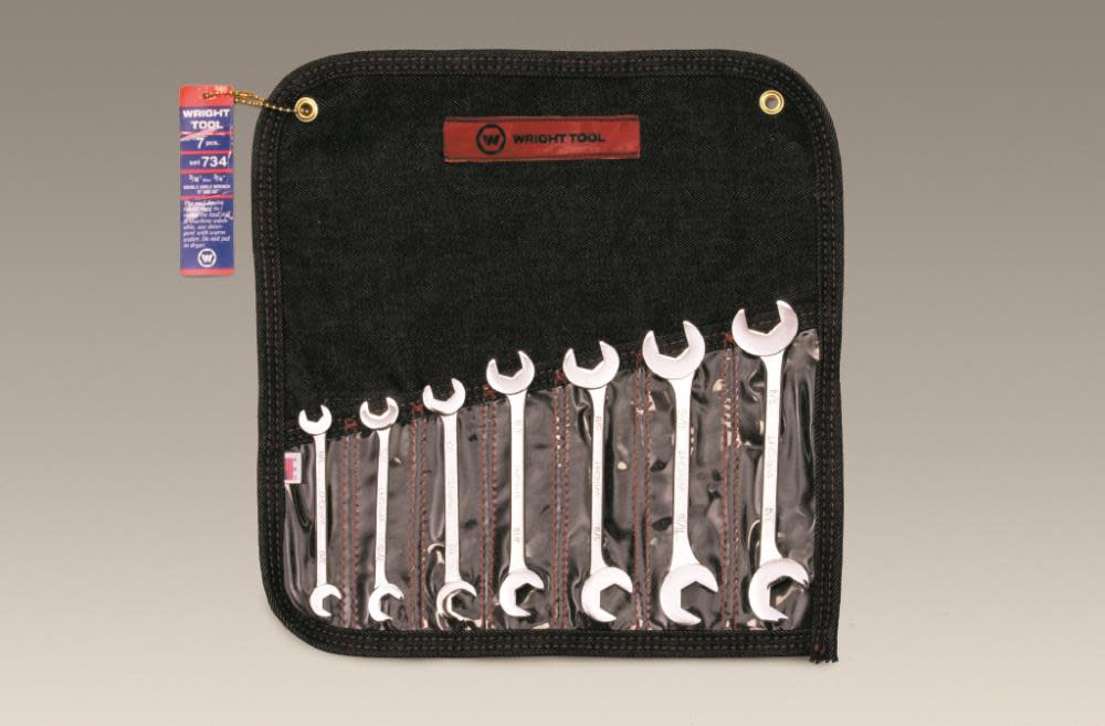 Wright Tool 7 pc. Open End Double Angle 15 & 60 Degrees - Ascmtools