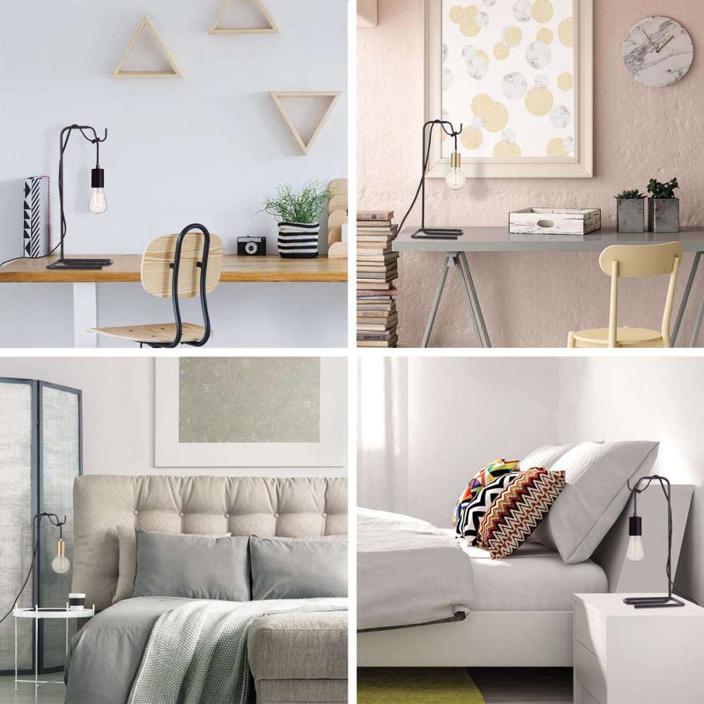 Globe Electric Pendant Light Table Stand Matte Black E26 1 Light - Ascmtools