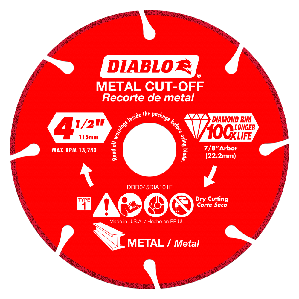 Diablo Tools 4-1/2″ Diamond Metal Cut-Off Blade - Ascmtools