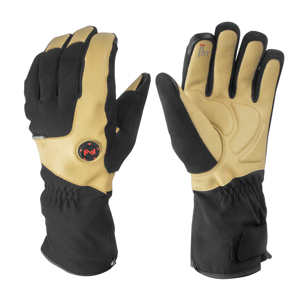 Mobile Warming Blacksmith Heated Work Gloves Unisex 7.4 Volt Light Tan Small - Ascmtools