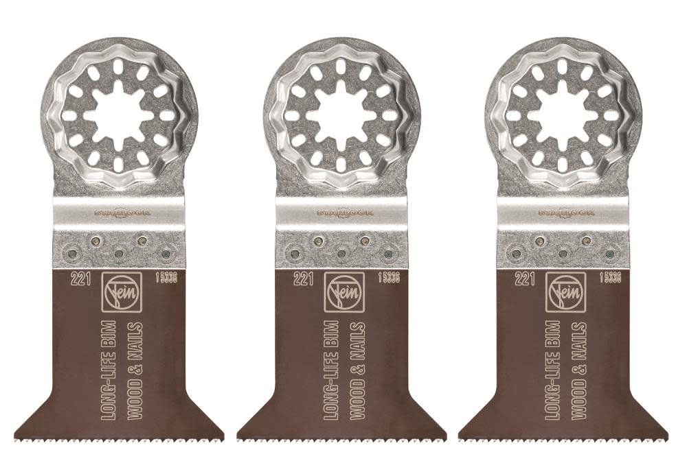 Fein E-Cut Long-Life 221 Saw Blade with Bi Metal Teeth Set for All Woods Plasterboard and Plastic Materials - Ascmtools