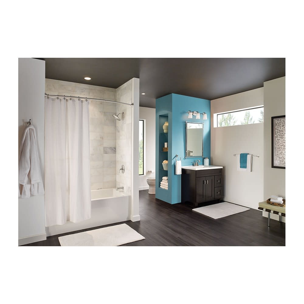 Moen Shower Rod Brushed Nickel 72″ Adjustable Curved - Ascmtools