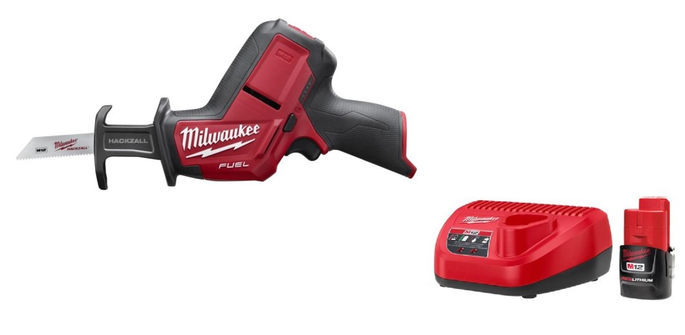 Milwaukee M12 Fuel Hackzall Reciprocating Saw with M12 REDLITHIUM 1.5Ah Kit - Ascmtools