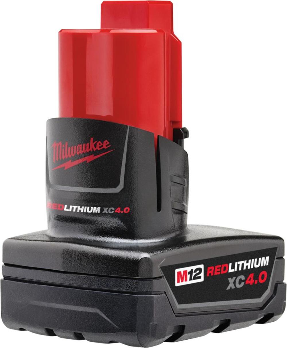 Milwaukee M12 REDLITHIUM XC 4.0Ah Extended Capacity Battery Pack - Ascmtools