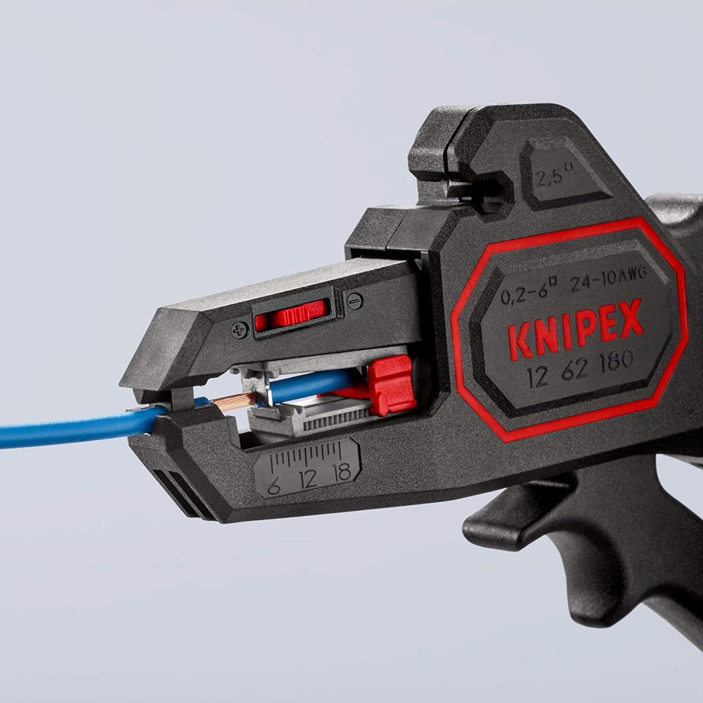 Knipex Insulation Stripper Automatic 180mm 10 to 24 AWG - Ascmtools