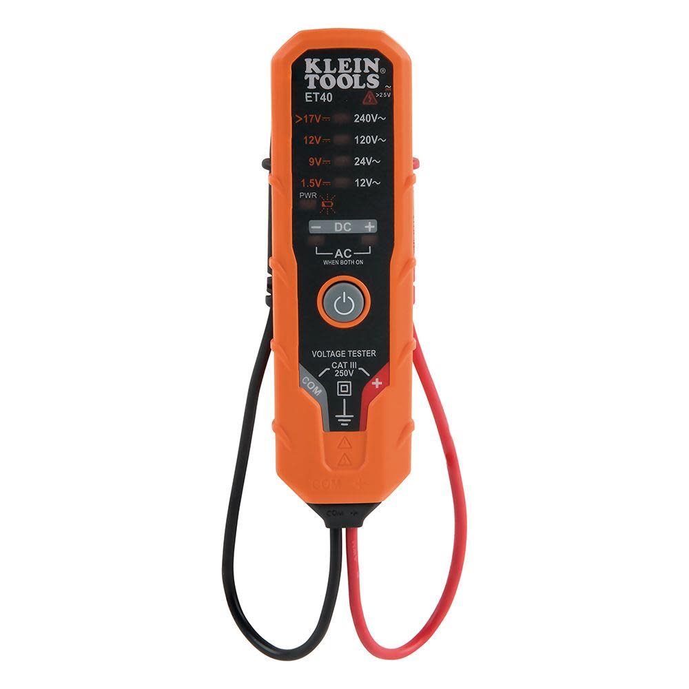 Klein Tools Electronic AC/DC Voltage Tester - Ascmtools