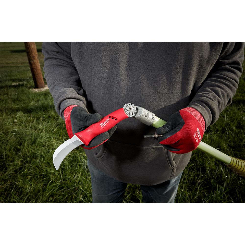Milwaukee Lineman’s Hawkbill Knife with STICKWORK 3-in-1 Ring - Ascmtools